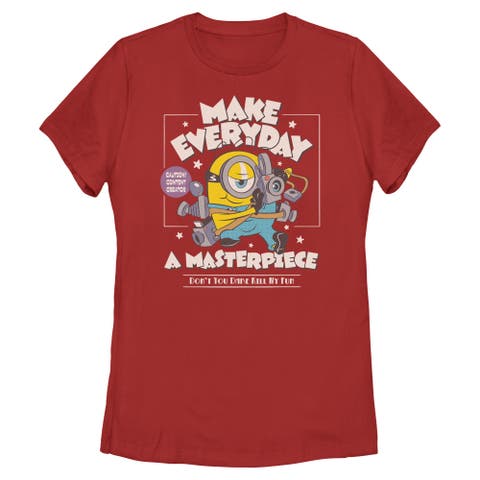 Junior's Minions & Monsters Make Everyday A Masterpiece  Graphic T-Shirt