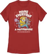 Minions & Monsters Junior's Minions & Monsters Make Everyday A Masterpiece Graphic T-Shirt