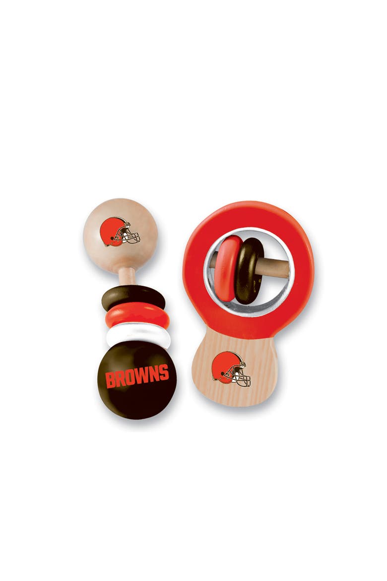 Cleveland Browns Baby Rattles 2-Pack, Main, color, Multicolor