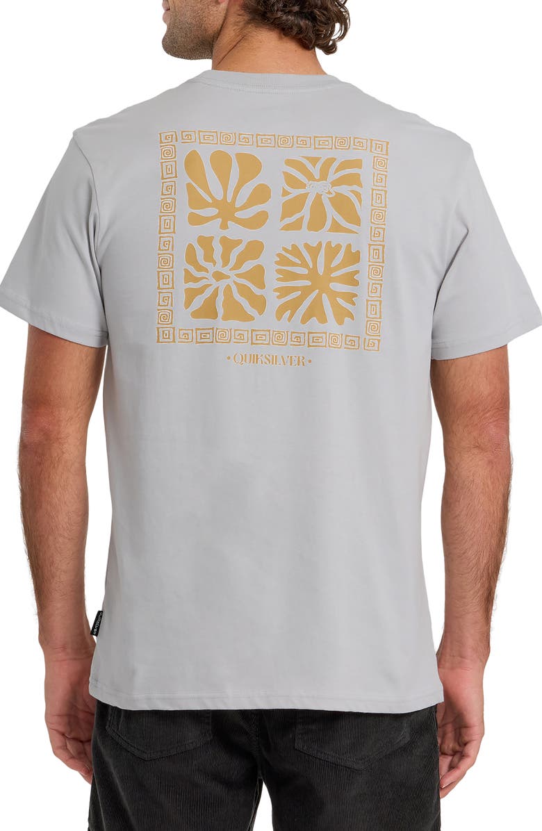 Quiksilver Free Flow Cotton Graphic T-Shirt, Alternate, color, Micro Chip