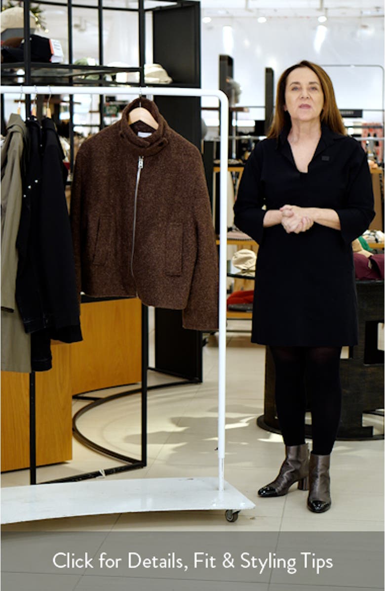 Tab Bouclé Bomber Jacket, sales video thumbnail