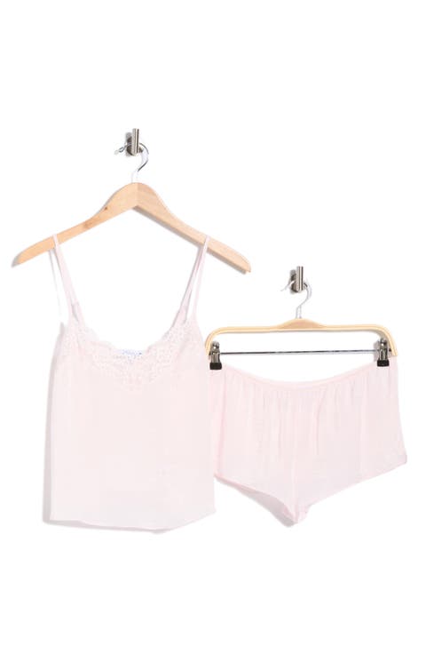 Maxine Shimmer Satin Cami & Short Pajamas
