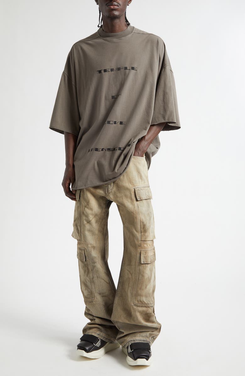 Rick Owens DRKSHDW Tommy Temple Graphic T-Shirt, Alternate, color, Dust/ Black