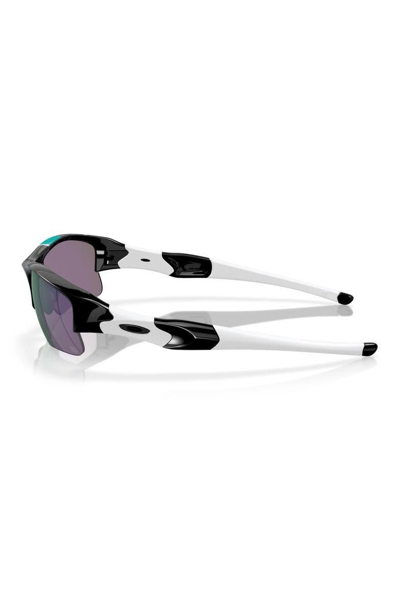 63mm Wrap Half Frame Sunglasses, Alternate, color, BLACK