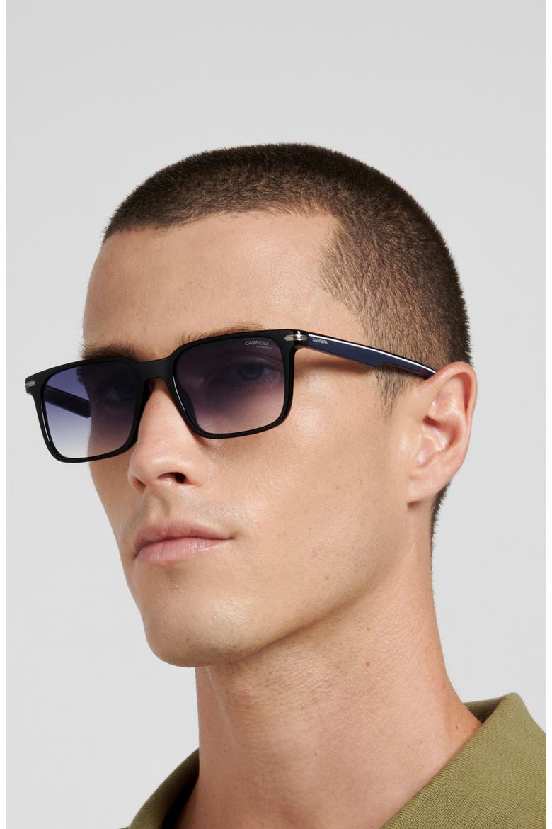 CA 391/S/US 53mm Rectangular Sunglasses, Alternate, color, BLACK BLUE/ BLUE SF