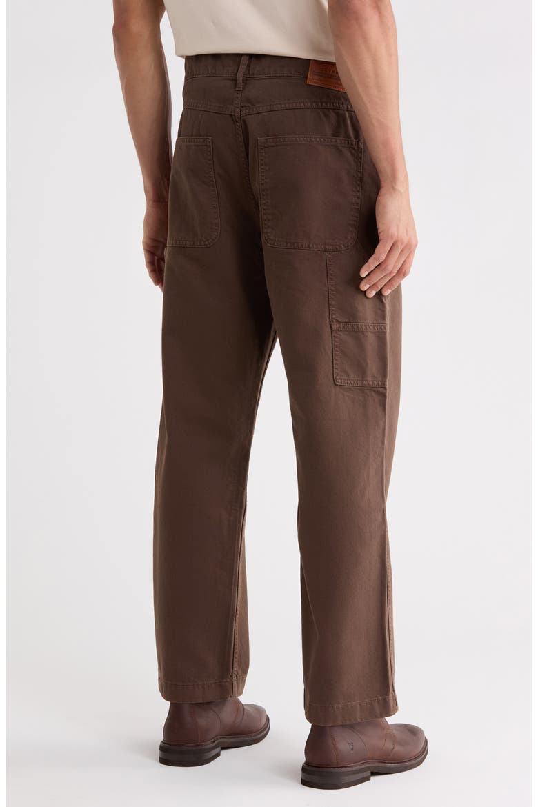 181 Relaxed Straight Leg Twill Pants, Alternate, color, EMBER BROWN