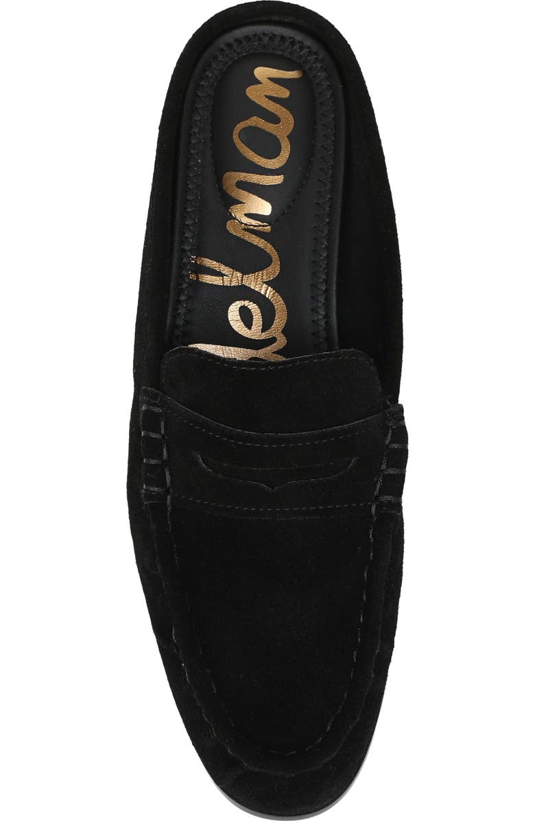 Sam Edelman Louella Penny Loafer Mule, Alternate, color, Black Suede