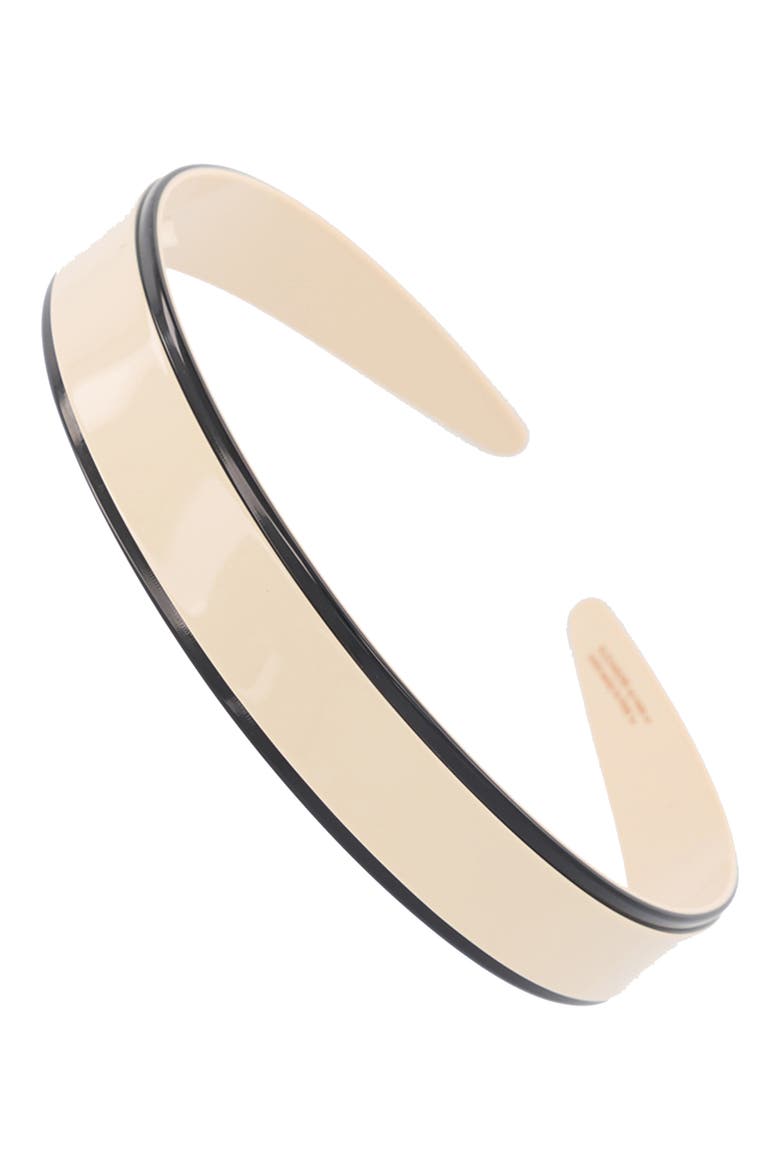 Contrast Stripe Headband, Alternate, color, BEIGE LESERE
