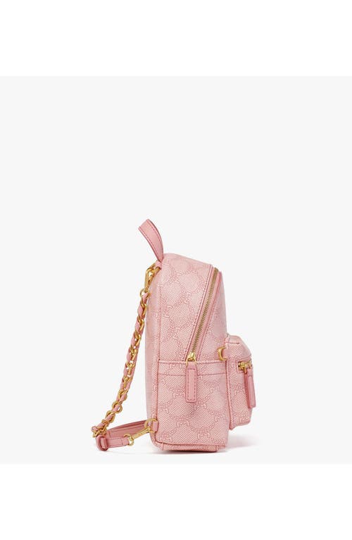 Mcm Stark Bebe Boo Backpack In Silver Pink