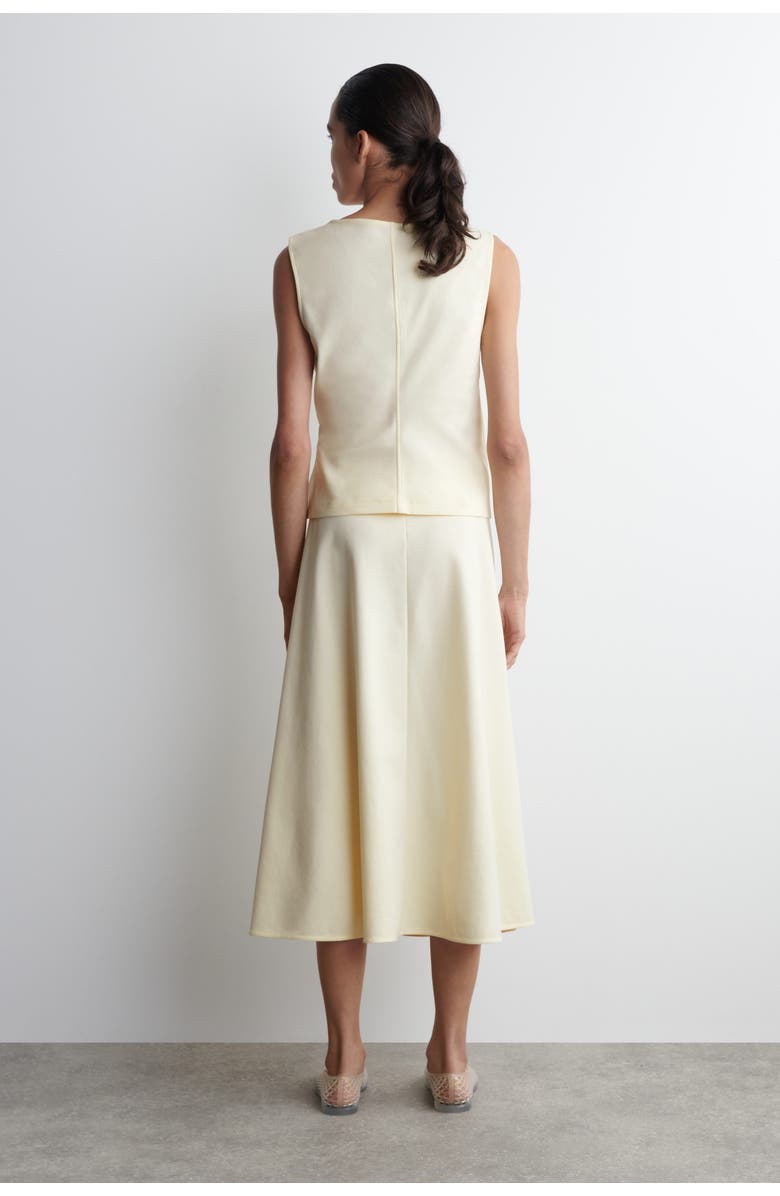 COS Twist-Detail Top, Alternate, color, Butter Yellow