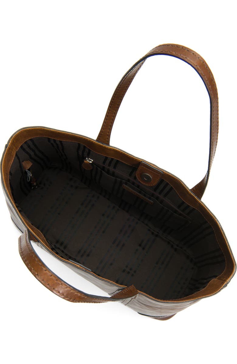 Frye Melissa Leather Shopper, Alternate, color, Dark Brown