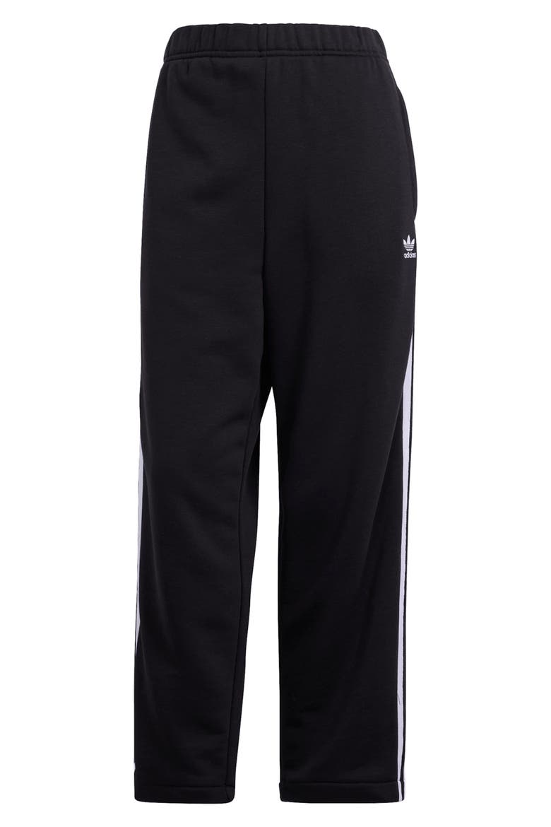 Open Hem Loose Ankle Joggers, Alternate, color, BLACK