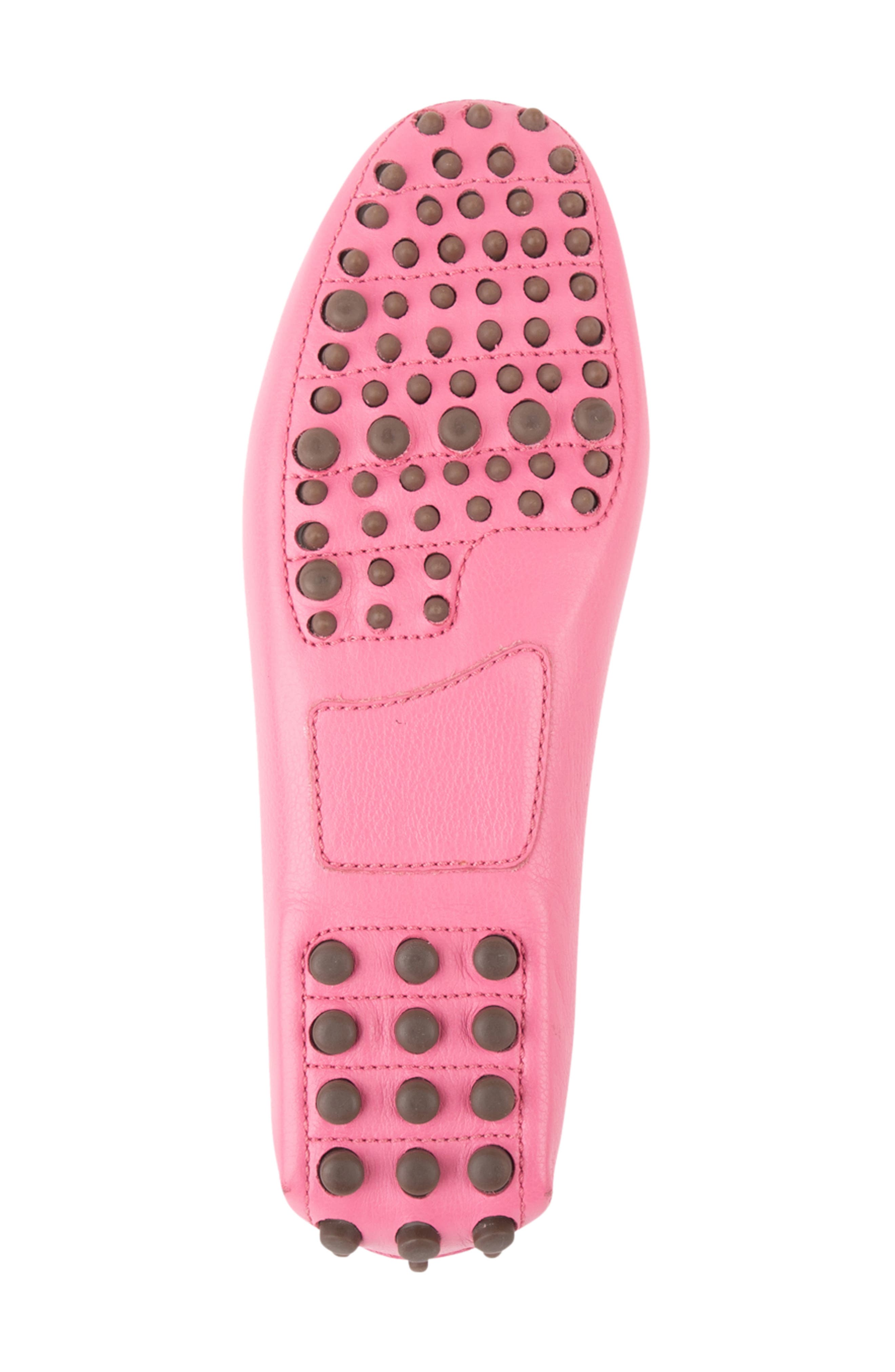 Jill Piped Driving Shoe, Alternate, color, HOT PINK