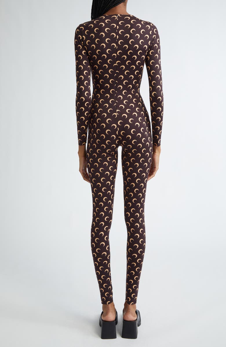 Marine Serre Moon Print Catsuit, Alternate, color, 
