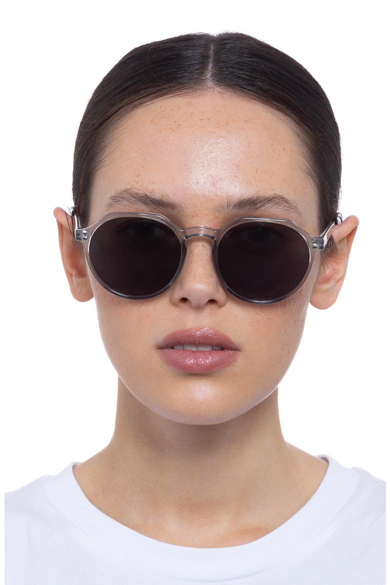 Speed of Night 51mm Round Sunglasses, Alternate, color, PEWTER