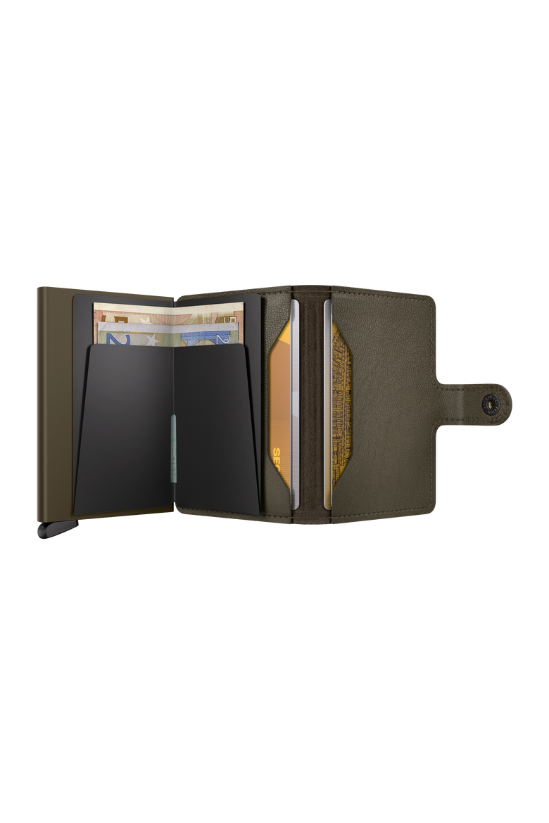 Premium Miniwallet+ Emboss Lines, Alternate, color, Cedar
