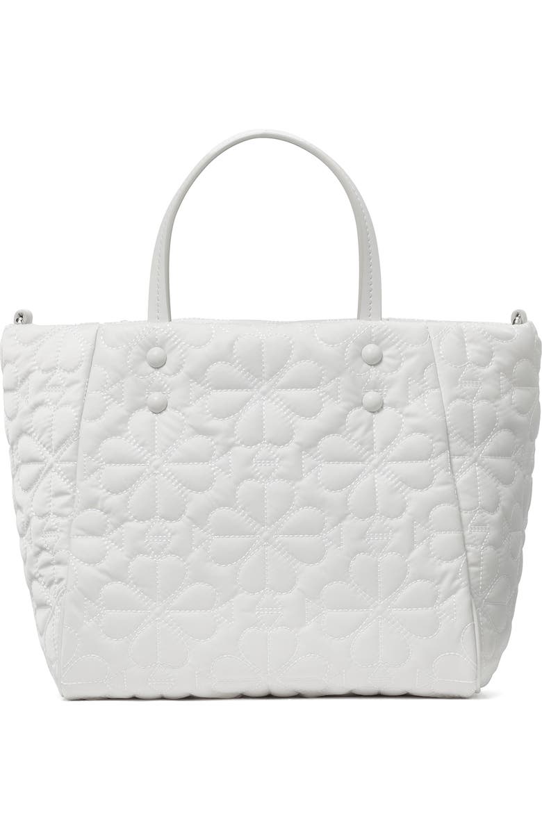 Kate Spade New York small tilly quilted tote, Alternate, color, White Dove