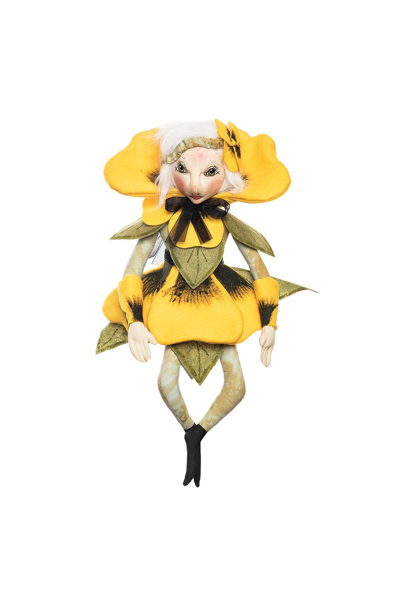 Paulina Pansy Joe Spencer Gathered Traditions Figurine, Main, color, Yellow