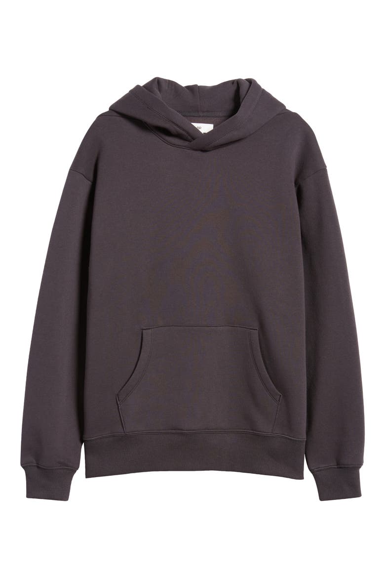 Fleece Hoodie, Alternate, color, BLACK FADED