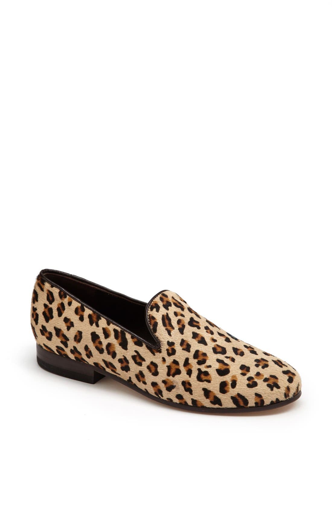 Leopard Print Slipper Flat, Main, color, LEOPARD PRINT