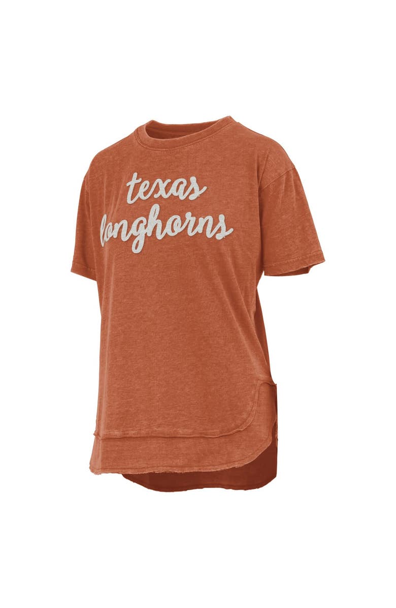 PRESSBOX Women's Pressbox  Burnt Orange Texas Longhorns Poncho T-Shirt, Alternate, color, Burnt Orange