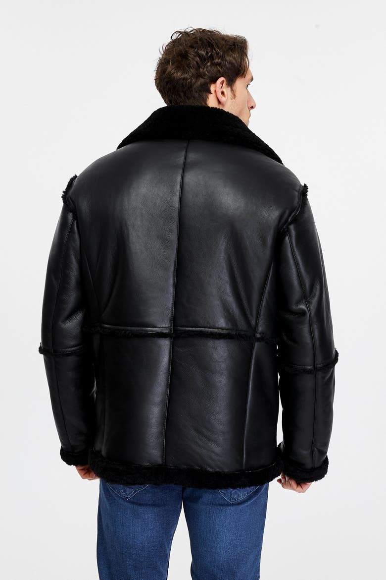 Shearling Coat, Alternate, color, Brown