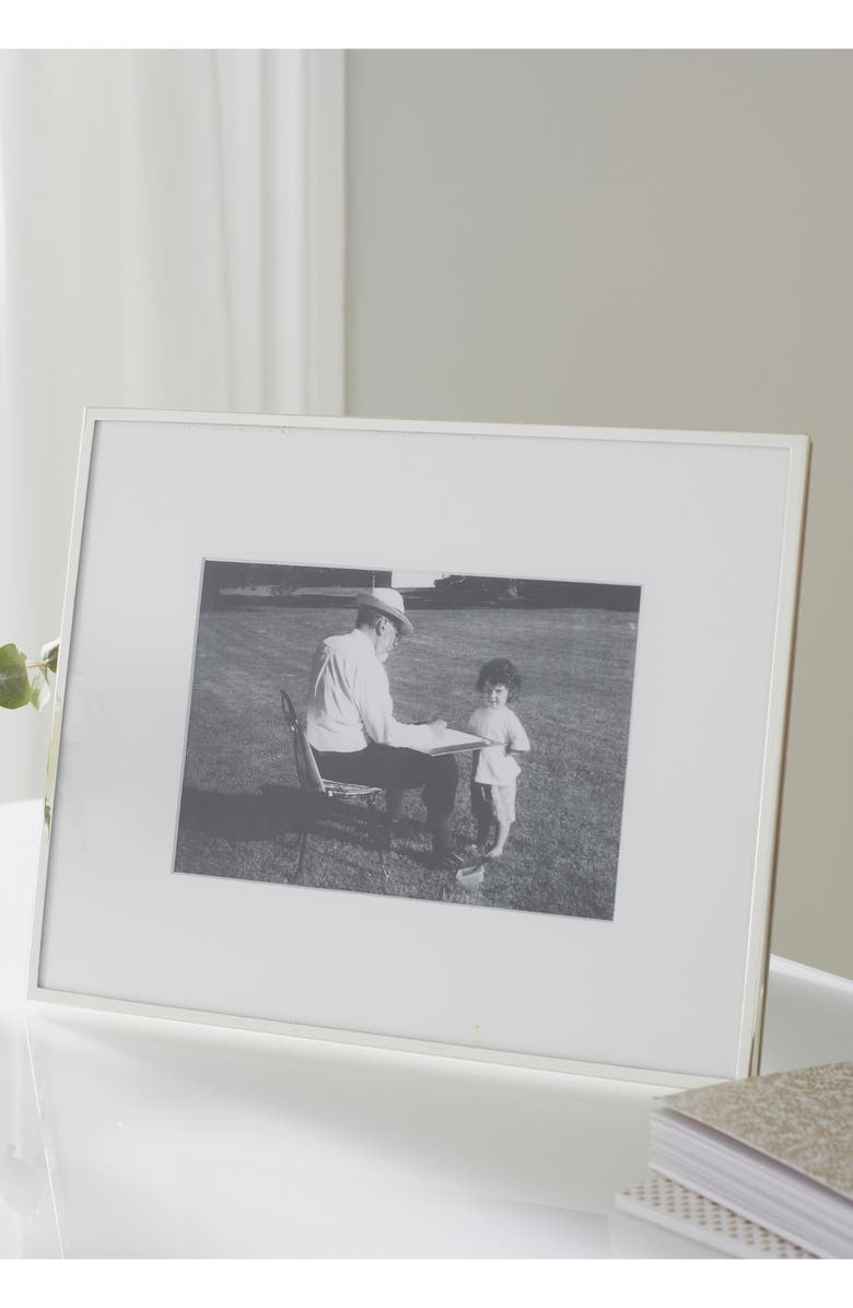 The White Company Fine Silver Plated Picture Frame, Alternate, color,