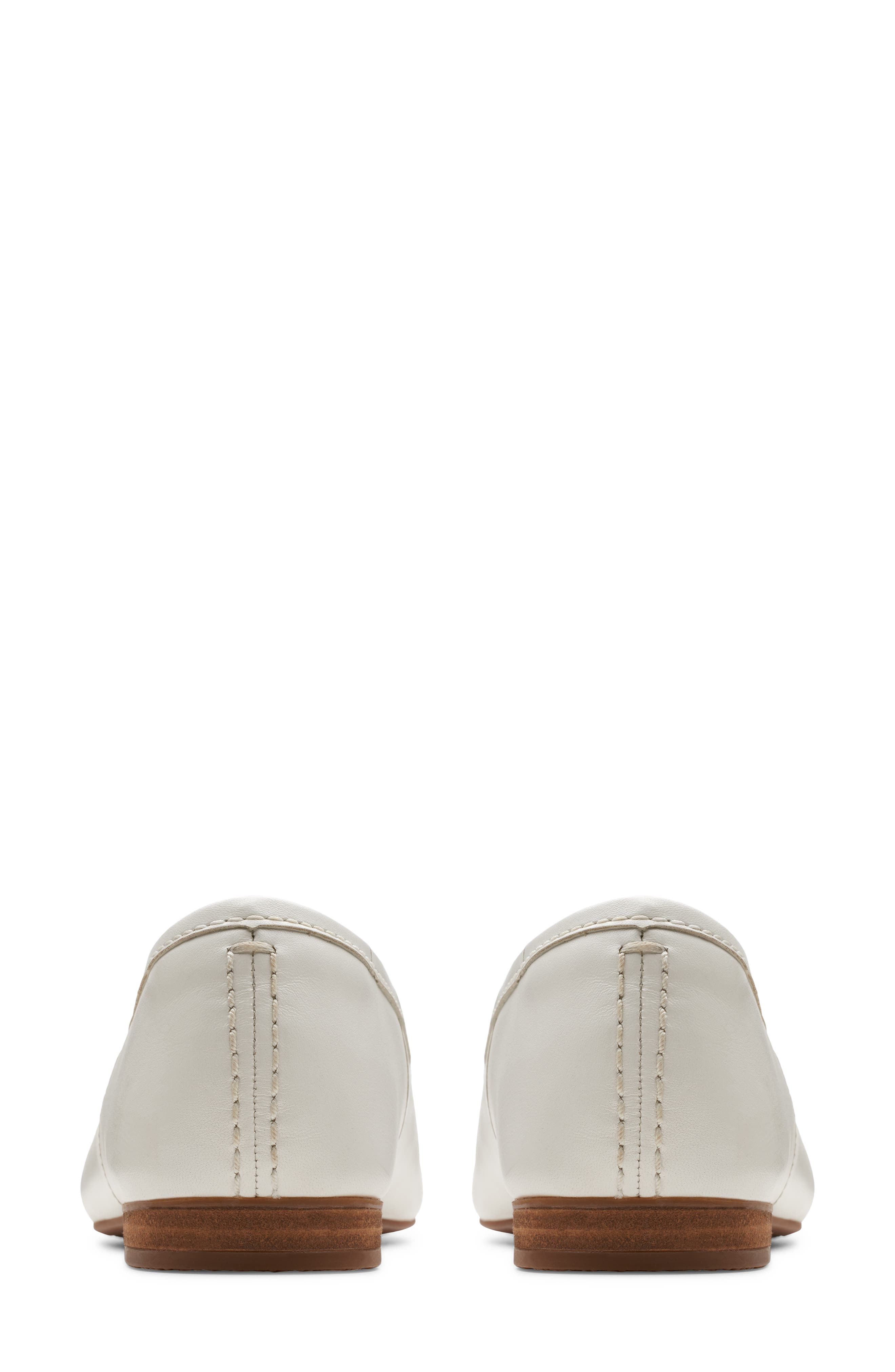 Clarks<sup>®</sup> Fawna Lily Ballet Flat, Alternate, color, White Leather