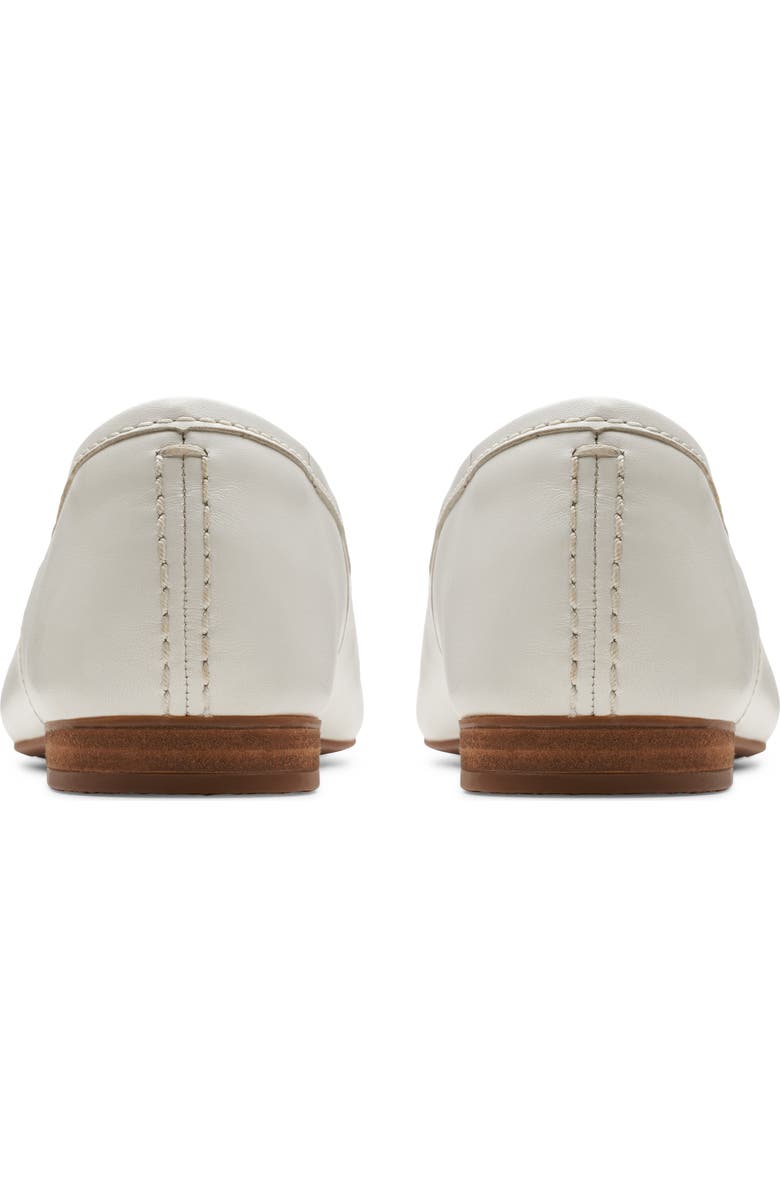 Clarks<sup>®</sup> Fawna Lily Ballet Flat, Alternate, color, White Leather