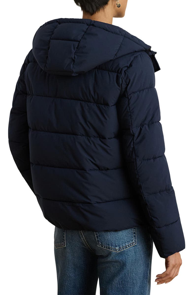 Lauren Ralph Lauren Crested Puffer Coat, Alternate, color, Dark Navy