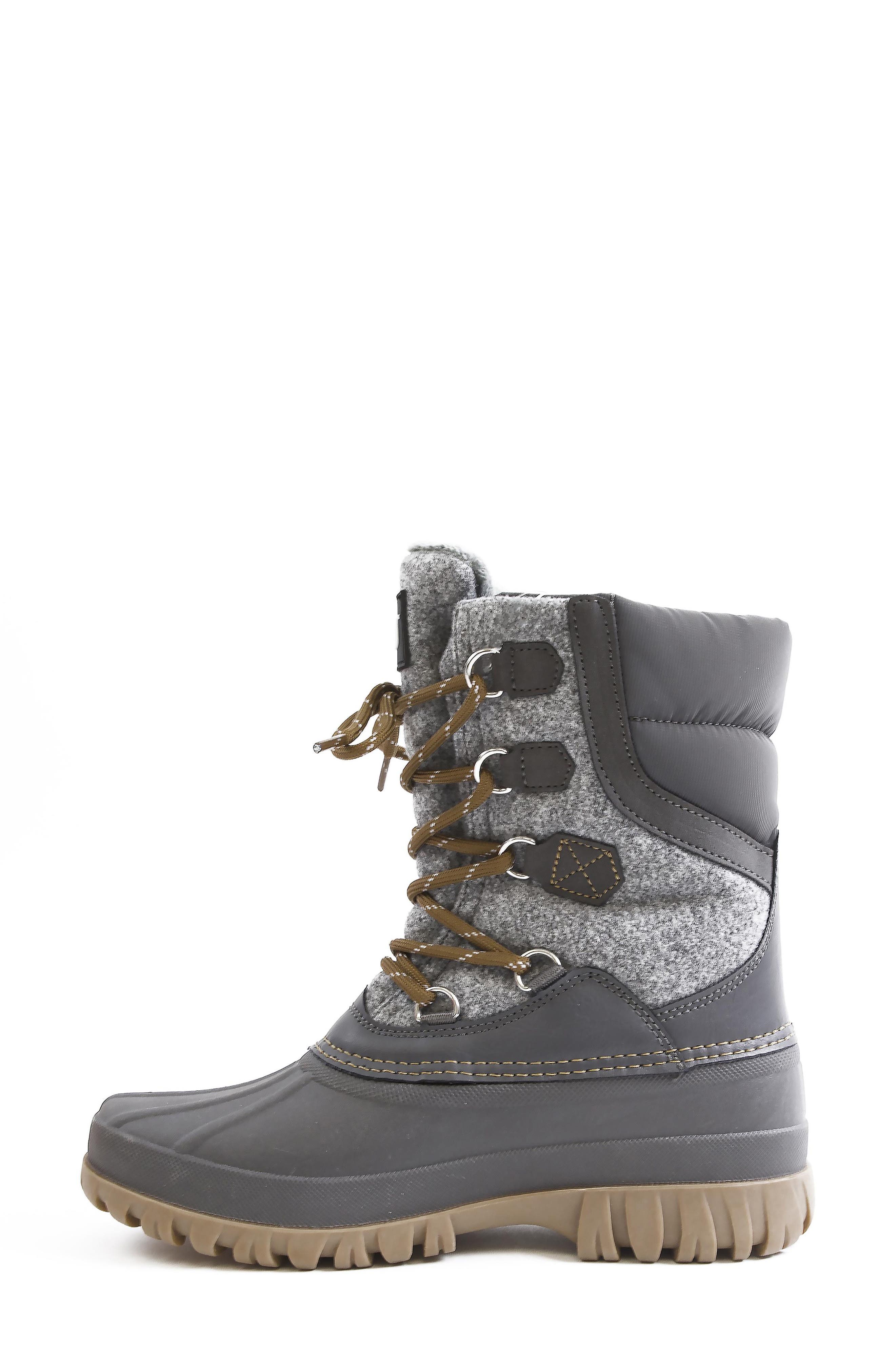 JBU Charli Waterproof Duck Boot, Alternate, color, Charcoal