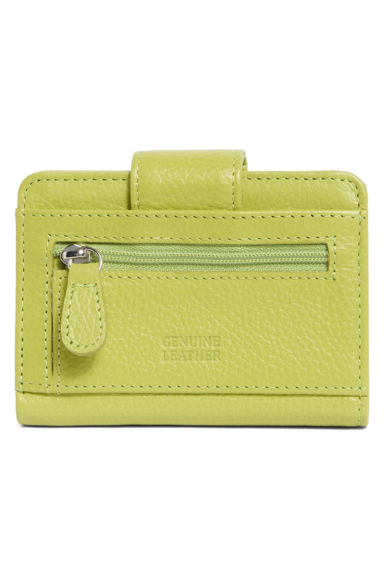 Pixie Leather Card Case, Alternate, color, FERN