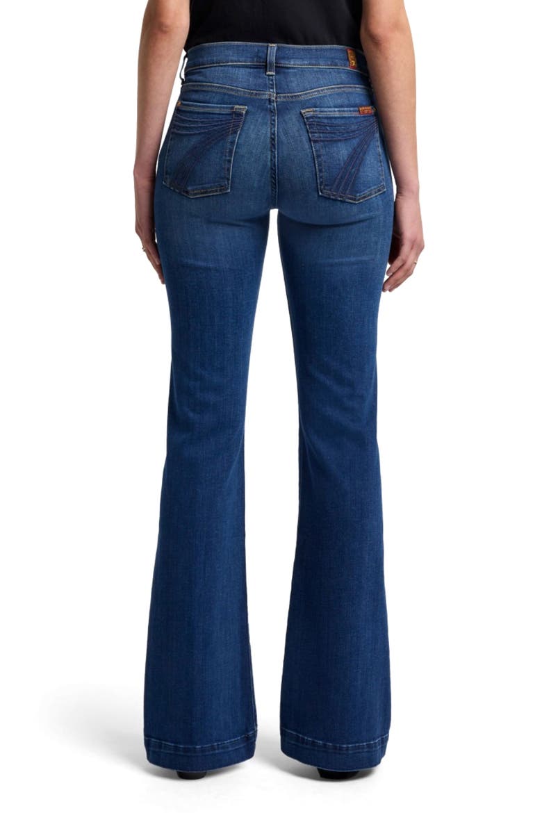 Dojo Mid Rise Flare Jeans, Alternate, color, MEDIUM MELROSE