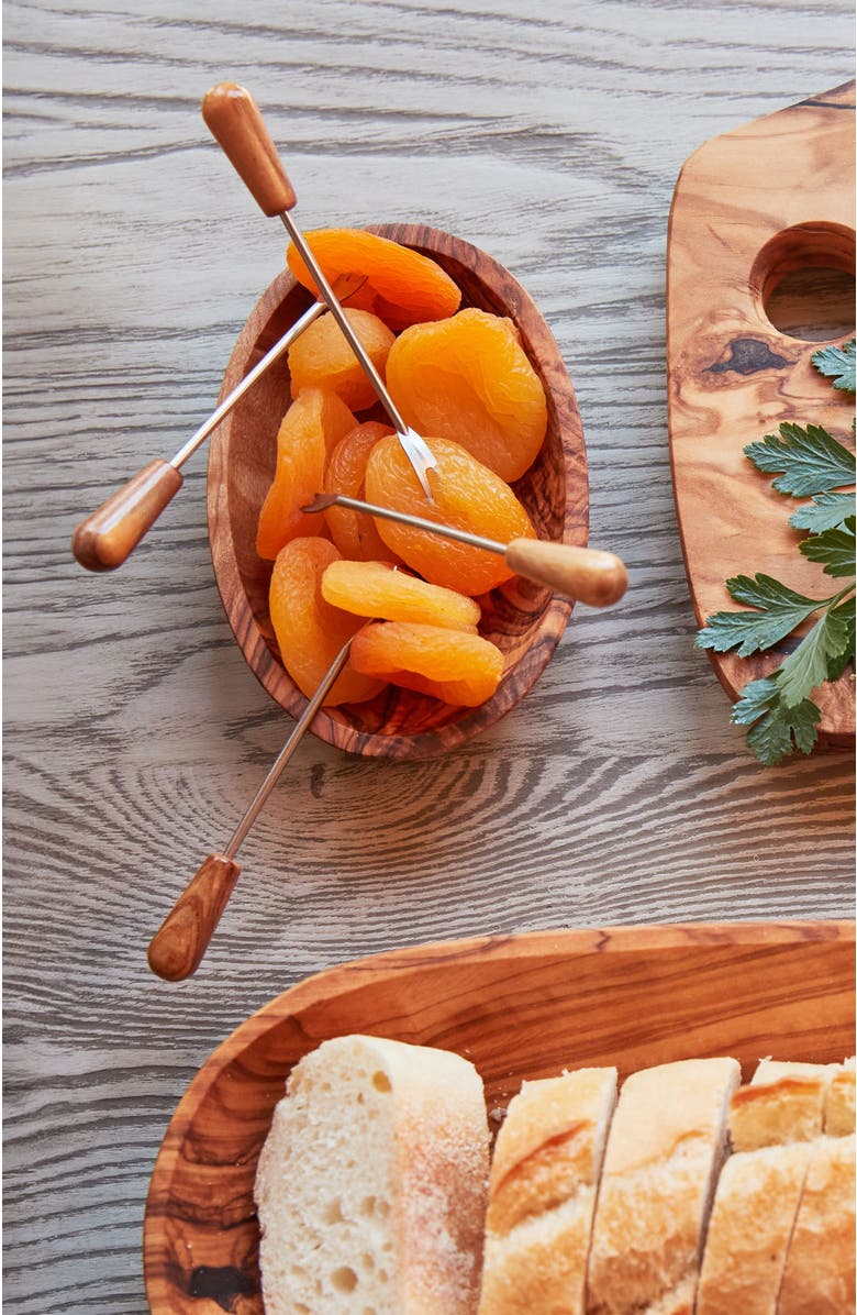 Verve Culture Olivewood Aperitivo Bowls - Set of 4, Alternate, color, Beige