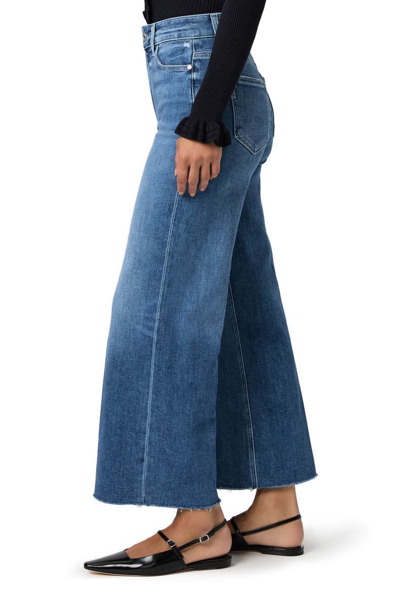 Anessa High Waist Raw Hem Wide Leg Jeans, Alternate, color, WESTMINSTER DISTRESSED