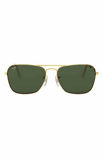 Ray Ban RB3136 Caravan 181 Gold Dark Green 55 mm