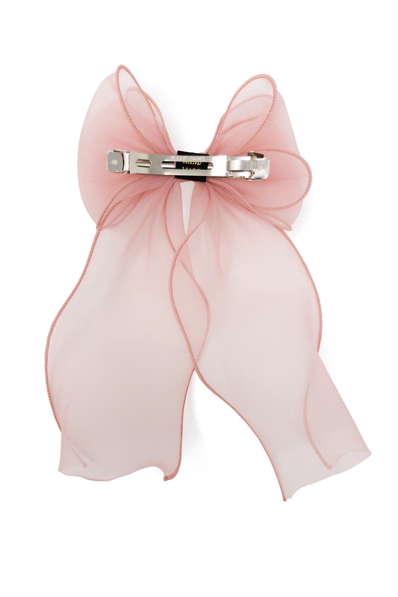 Organza Large Bow Clip Gift Set with Tin Case, Alternate, color, Blush Pink