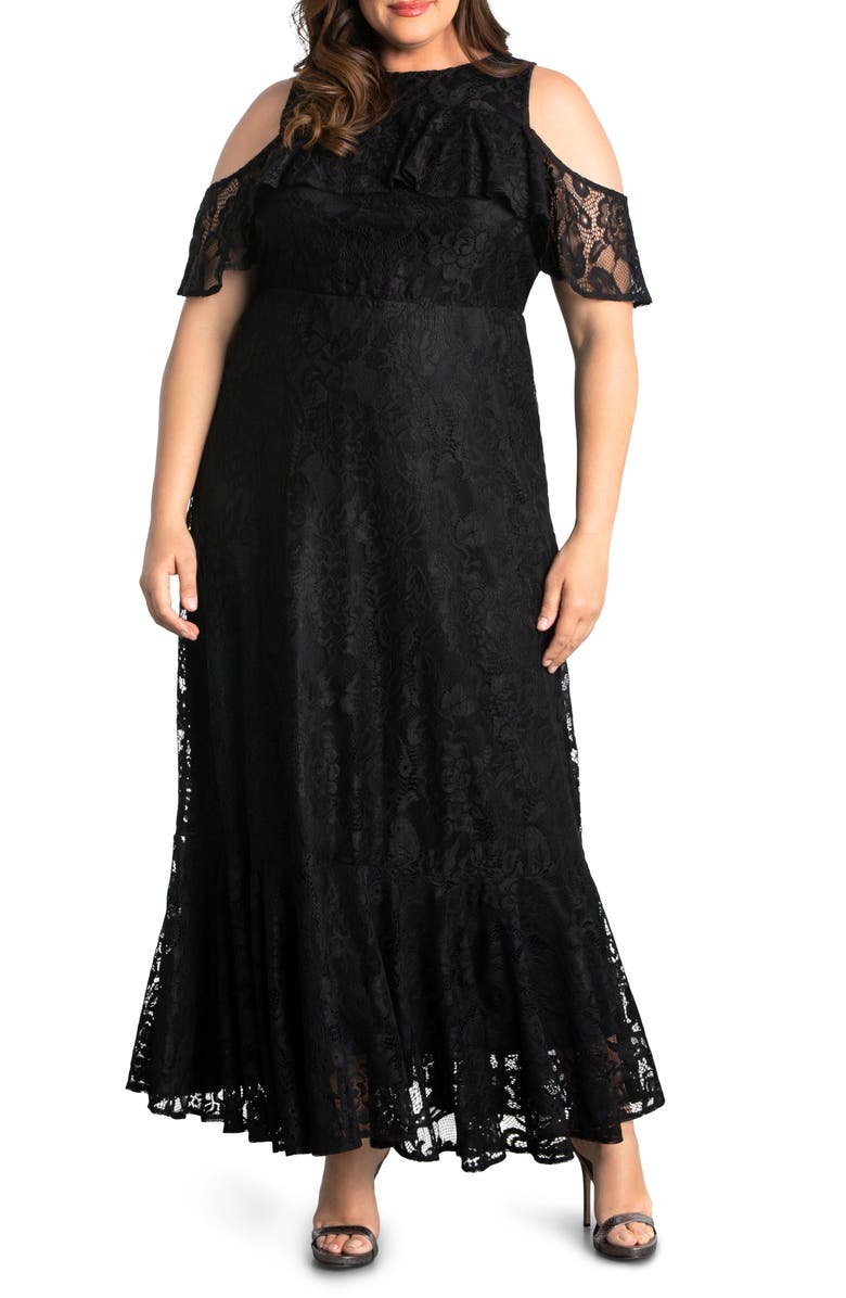 Kiyonna Riviera Lace Evening Gown, Main, color,