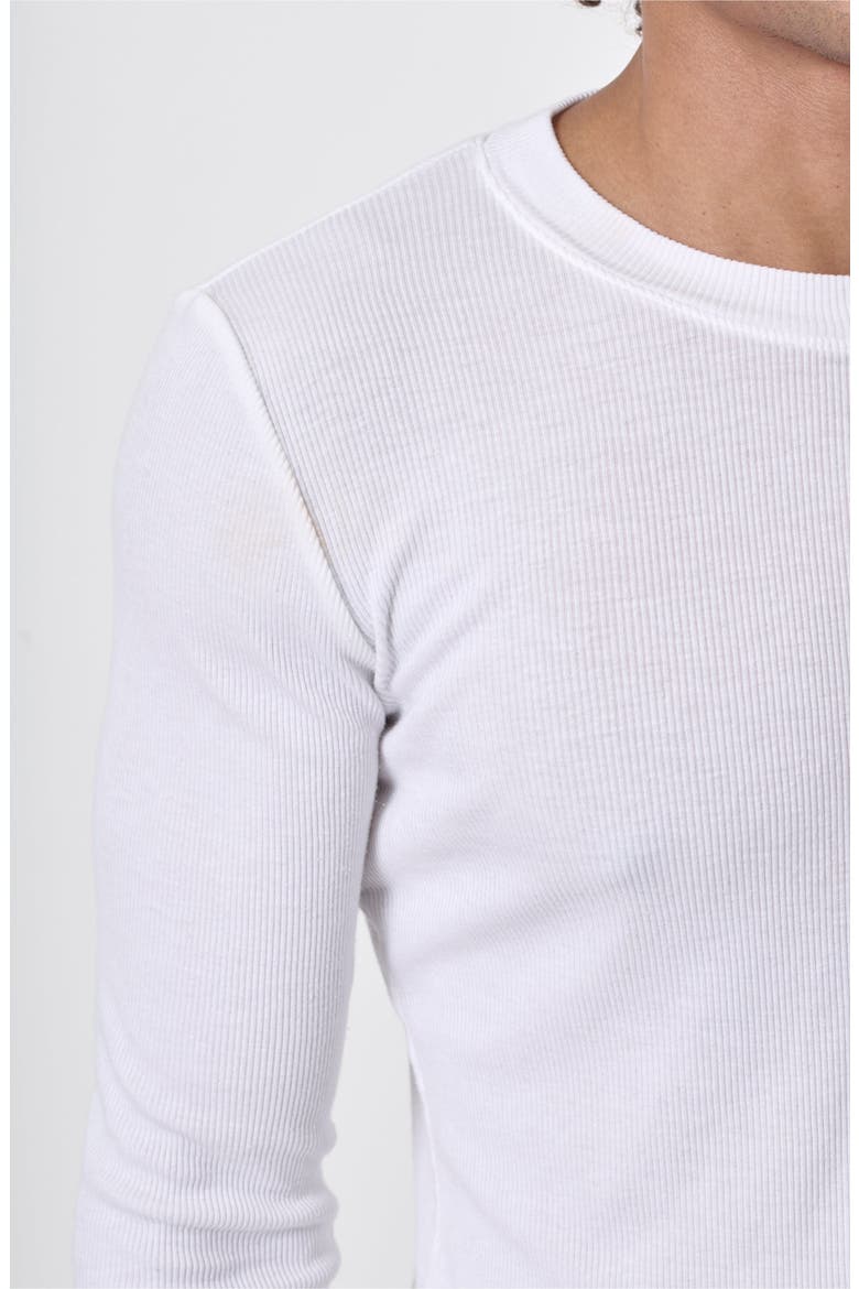 Rib Long Sleeve, Alternate, color, White