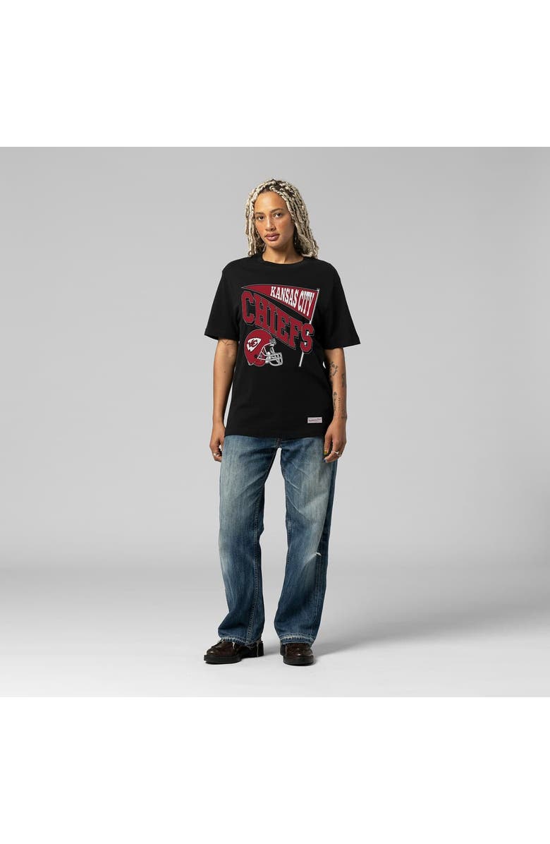 Mitchell & Ness Women's Mitchell & Ness  Black Kansas City Chiefs Team Dynamic Boyfriend T-Shirt, Alternate, color, Black