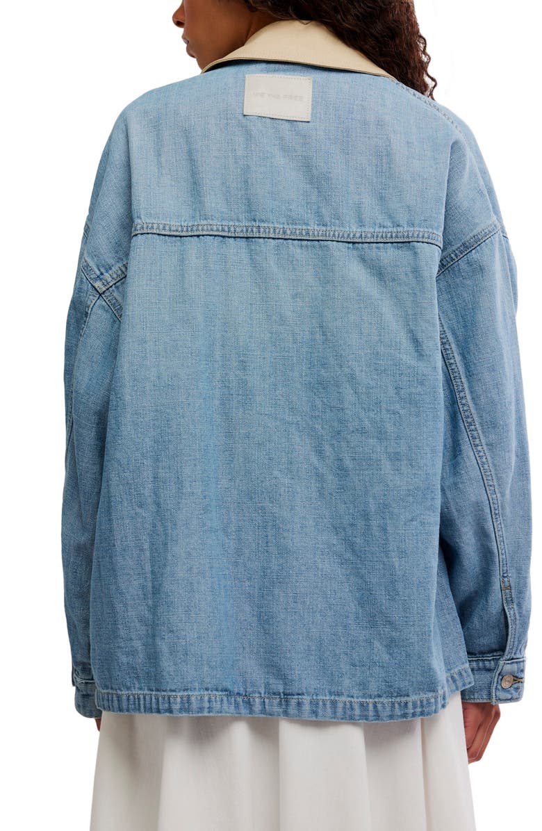 Free People Lemon Denim Chore Jacket, Alternate, color, 