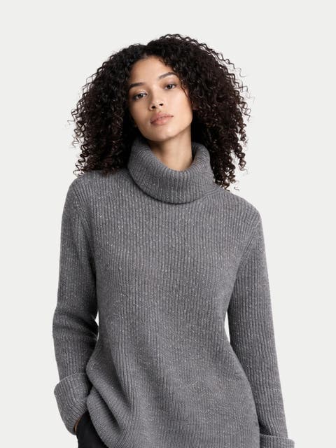 Cashmere Sweater with Detachable Collar