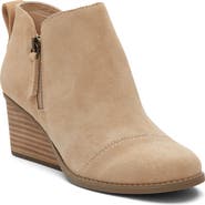 TOMS Wedge Leather Bootie