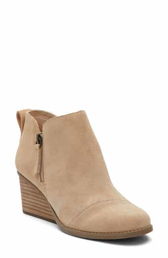 Wedge Leather Bootie