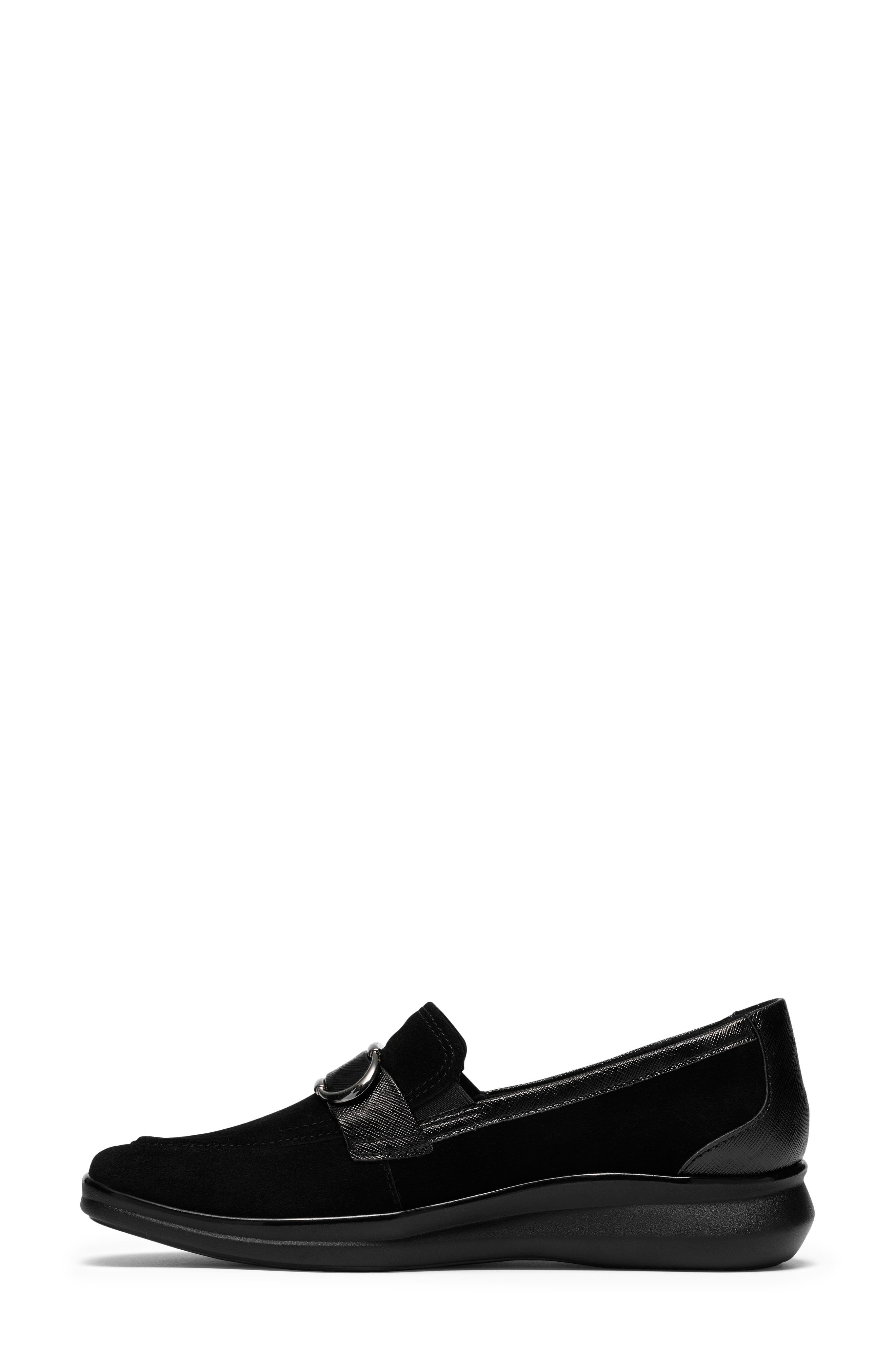 Lynell Bay Loafer, Alternate, color, BLACK SUEDE