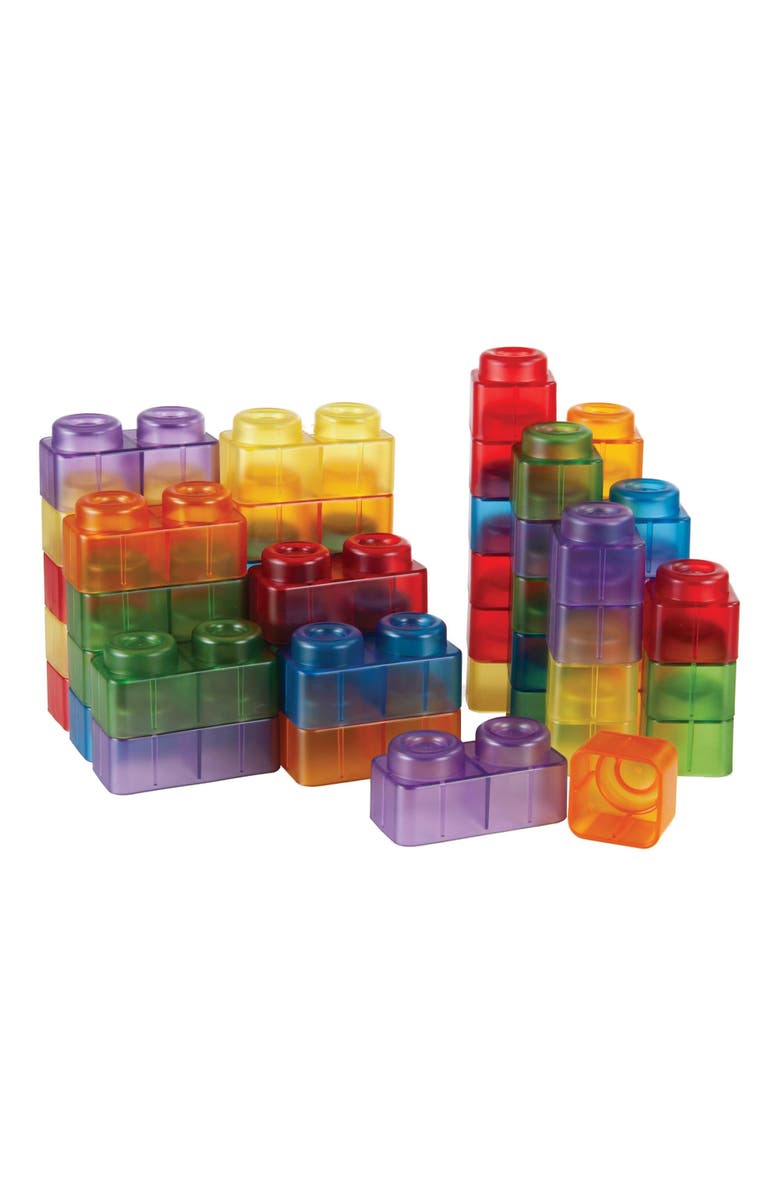 Kaplan Early Learning Translucent Soft Blocks - 80 Pieces, Alternate, color, Multicolored