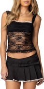 EDIKTED Essie Peekabo Lace Camisole