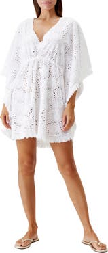 Melissa Odabash Ivy Cotton Eyelet Cover-Up Dress