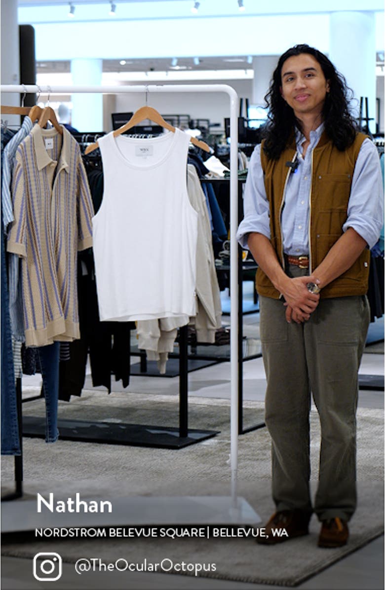 Montague Rib Stretch Cotton Tank Top, sales video thumbnail