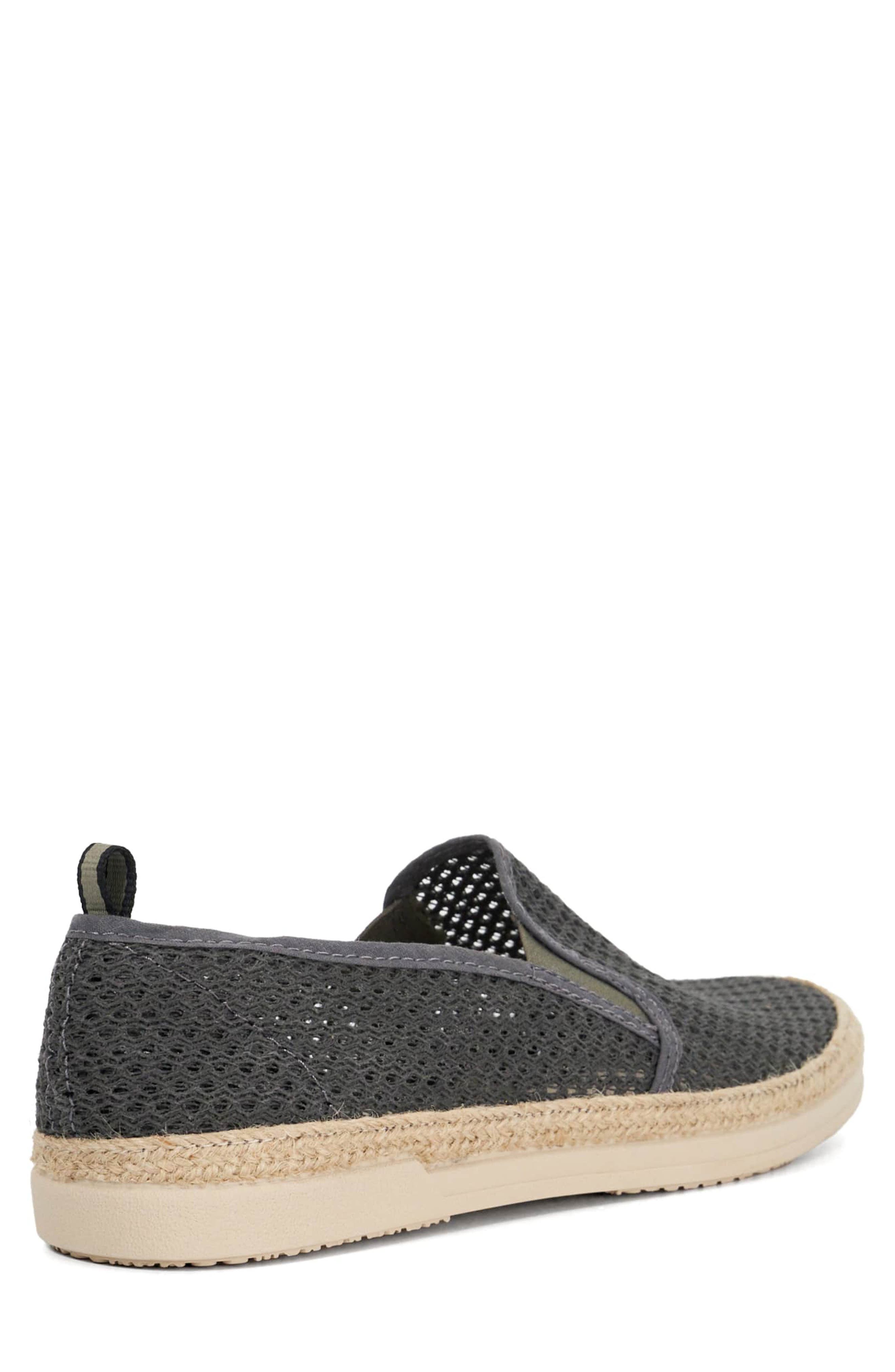 Dune London Fisher Espadrille Slip On Sneakers, Alternate, color, Grey-Fabric